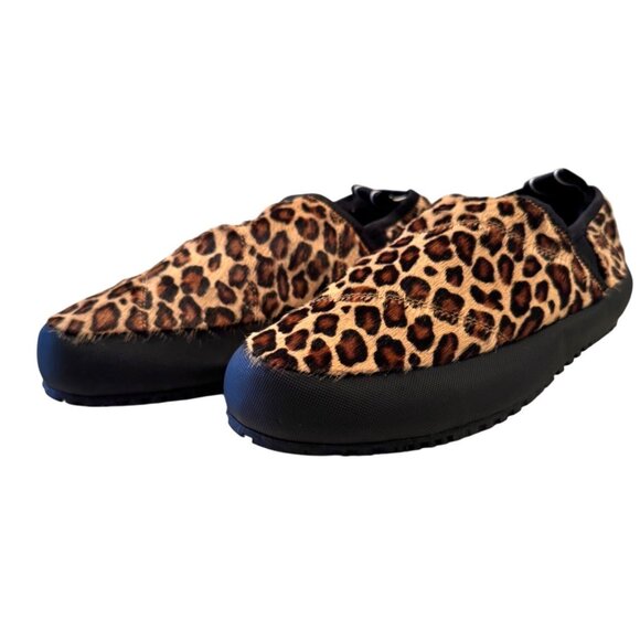P-448 Laby Leopard Print Size 9 EU 40 Calf Hair Anthropologie Slippers NWOB $189 - Picture 2 of 9